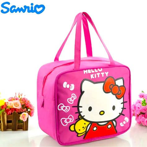 Nwt Sanrio - Hello Kitty Lunch Box For Girls Pink Features: Waterproof, Thermal Lunch Box Bag Dimensions: 8.66" X 9.84" X 5.71" Note: The Lunch Boxes Are "Large" And Can Be Used For Kids' Or Adults' Lunches. :) Explore My Sanrio - Hello Kitty Collection For More Delightful Items Perfect For Back To School! My Sanrio, Hello Kitty Lunch, Hello Kitty School, Hello Kitty Handbags, School Lunch Bag, Thermal Lunch Box, Lunch Box Set, Bento Bags, Hello Kitty Accessories