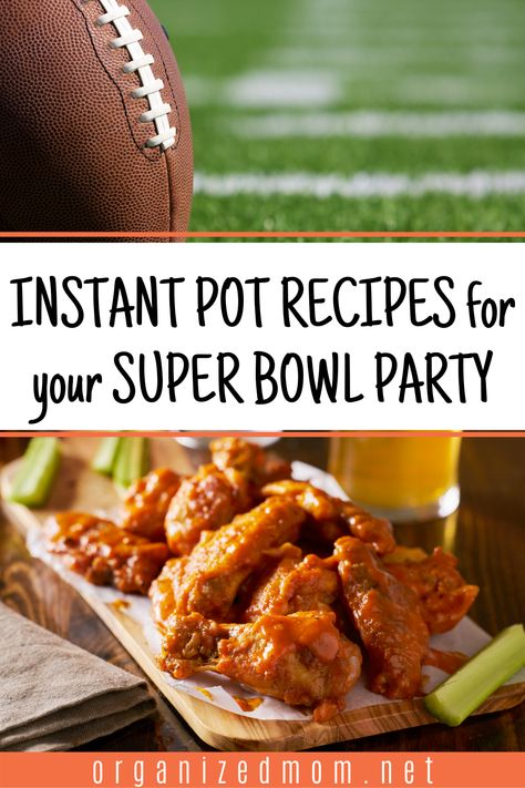 Use your Instant pot for some yummy Super Bowl recipes! You will have more time to enjoy the game, the party and your guests! Honey Barbeque Sauce, Healthy Super Bowl, Super Bowl Recipes, Healthy Superbowl, Quick Family Meals, Superbowl Game, Homemade Salsa Recipe, Game Recipes, Cheap Healthy