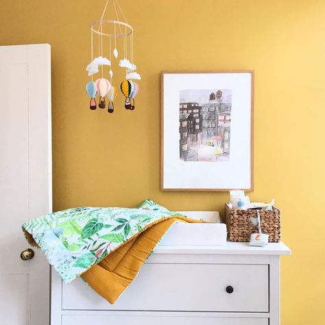 Little Greene on Instagram: “‘Yellow Pink’ is a rich earthy shade with an inherent warmth. Wall: Yellow Pink Image: @norajorba #yellowpink” Bedroom Mustard, Color Walls, Duck Farm, Green Living Room Decor, Duck Farming, Childrens Bedroom, Pink Images, Loft Room, Farm Design