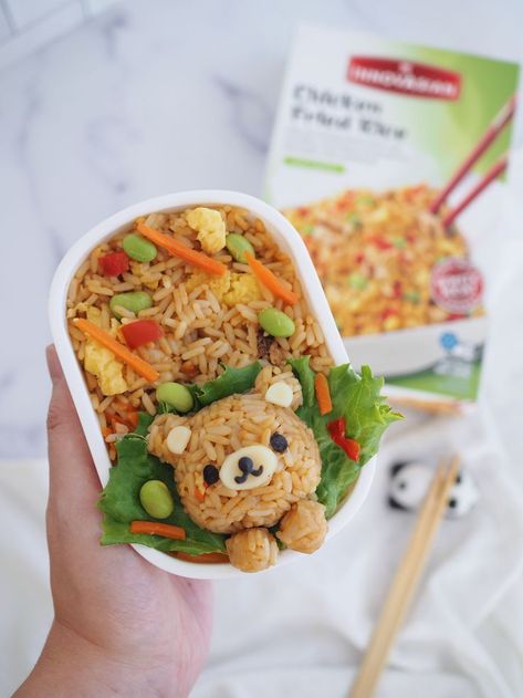 @betweenspoonfuls says everything tastes better in a bento box and we have to agree! Especially with InnovAsian Chicken Fried Rice shaped into the cutest bear. Another thing we can agree with? This pro-tip he also shared: “Use white cheese and seaweed to bring your fried rice bear to life! Don't have a rice mold? Use plastic wrap to help hand mold the rice." Chicken Froed Rice, Rice Mold, Plant Based Diet Meal Plan, Pork Fried Rice, Bear Recipes, Sweet Sour Chicken, White Cheese, Chicken Fried Rice, Chicken Fried