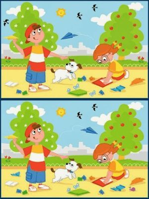 Spot the Difference Picture Puzzle Spot The Difference Printable, Spot The Difference Kids, Mind Teasers, Find The Difference Pictures, Spot The Difference Puzzle, Find The Differences Games, Picture Comprehension, Find The Difference, Fun Worksheets For Kids