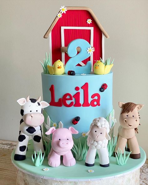 Farm Birthday Cakes, Barnyard Cake, Elephant Cakes, Cake Boards, 3d Cake, Farm Birthday, Happy 1st Birthdays, Novelty Cakes, Kids Cake