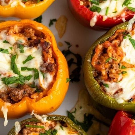 Stuffed Bell Peppers Recipe Pressure Cooker Stuffed Peppers, Cooking Stuffed Peppers, Slow Cooker Stuffed Peppers, Stuffed Peppers Recipe, Beef And Rice, Cooking Classy, Recipes Slow Cooker, Peppers Recipes, Crockpot Recipes Slow Cooker