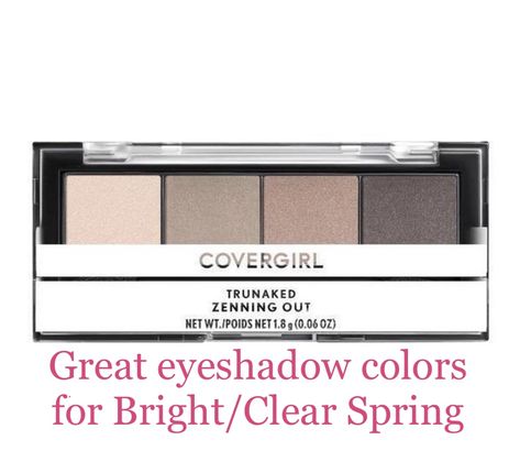 Bright Spring Eyeshadow, Paintbox Spring, Bright Spring Palette, Spring Eyeshadow, Bright Spring Makeup, Cool True Summer, New Makeup Products, Spring Bright, Clear Spring