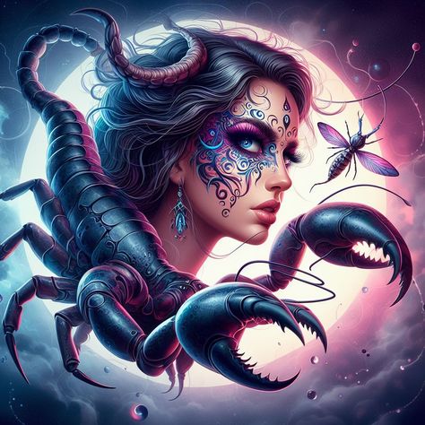 Scorpio – AstroVibes Scorpio Goddess, Scorpio Images, Scorpio Queen, Scorpions Zodiac, Scorpio Art, Lady Scorpio, Horoscope Art, Scorpio Traits, Scorpio Zodiac Sign