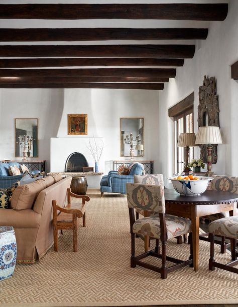 Las Campanas, Santa Fe — Avrea and Company Santa Fe Interior Design, Santa Fe Style Decor, Santa Fe Interiors, Santa Fe Decor, Southwestern Interior, Santa Fe Style Homes, Colonial Interior Design, Spanish Revival Home, Santa Fe Home