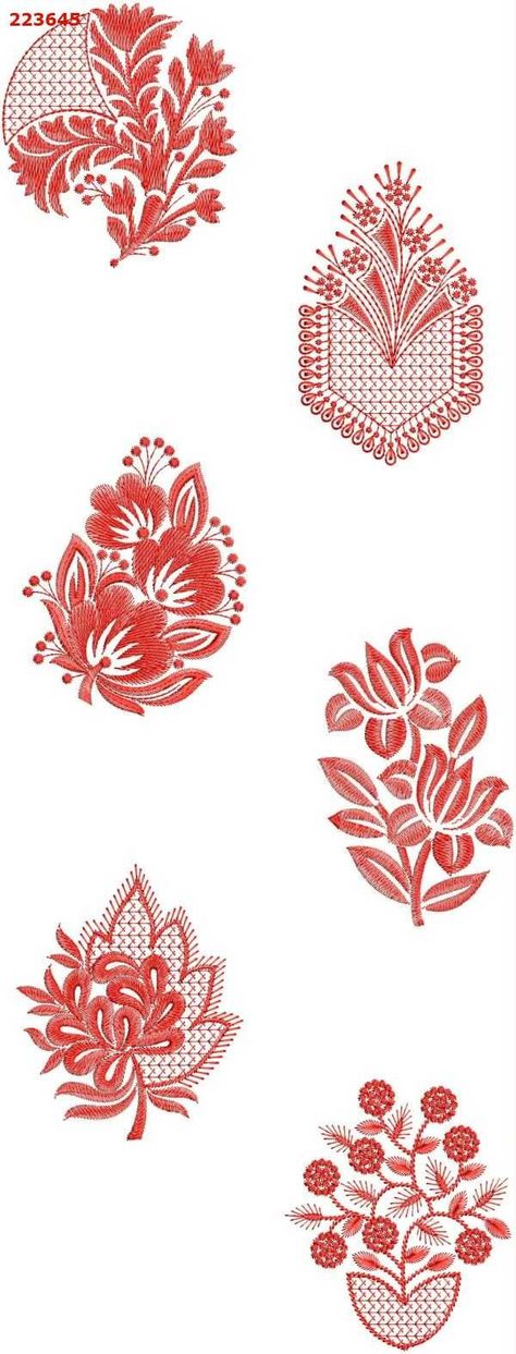 6-butta embroidery design Hot Fix Stone Design Border, Butta Embroidery, South Indian Blouse Designs, Blouse Designs Indian, Textile Pattern Design, Tulip Design, Textile Pattern, Flower Border, Machine Embroidery Patterns