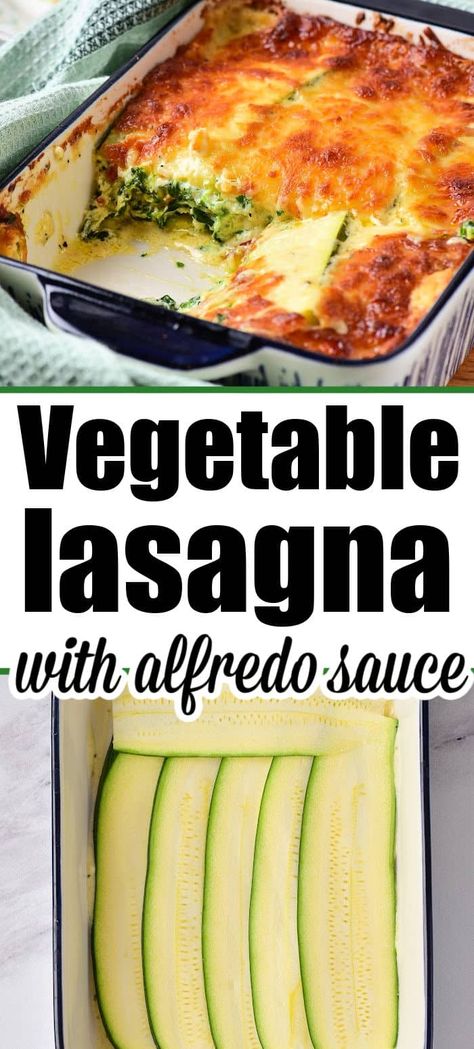 Lasagna White Sauce, Lasagna With Alfredo Sauce, Veg Lasagna Recipe, Vegetable Lasagna With White Sauce, Lasagna With White Sauce, White Sauce Lasagna, Veggie Lasagna Recipe, Zucchini Vegetable, Vegetarian Lasagna Recipe