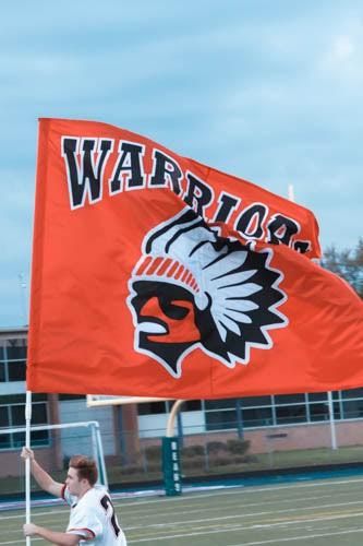 Brother Rice High School in Michigan running their Battle Flags! #highschool #football #cheer #cheerleader #touchdown #coach Highschool Football, Moral Support, Battle Flag, Football Cheer, Competitive Cheer, Banner Ideas, Cheer Dance, Game Time, Cheerleading