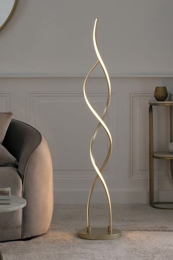 Diy Luminaire, Champagne Gold Color, Silver Floor Lamp, Dream Bedroom Inspiration, Lamp Makeover, Gold Living Room, Gold Floor Lamp, Tall Lamps, Living Room Accessories