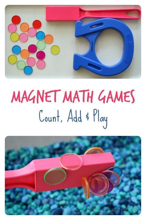 Magnet math game for preschool and kindergarten. #biology #scienceexperiments #scienceforkids #kids #learning Game For Preschool, Magnet Activities, Preschool Math Games, First Day Of Kindergarten, Prek Math, Math Games For Kids, Math Education, Math Learning, Elementary Teaching