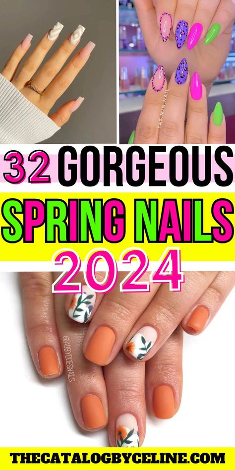 32 Drop Dead Gorgeous Spring Nails You'll be Obsessed With Spring Gel Nails Ideas, Spring Nails Blue, Spring Nails 2020, Spring Break Nails, Simple Spring Nails, April Nails, Cute Short Nails, Easter Nail Designs, Spring Acrylic Nails