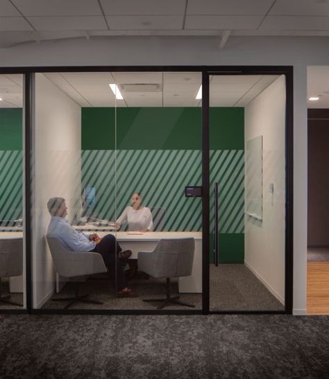 Small Open Office Design, Library Goals, Office Cubicle Design, Cubicle Office, Cubicle Design, Tech Office, Wellness Room, Modern Office Interiors, Corporate Office Design