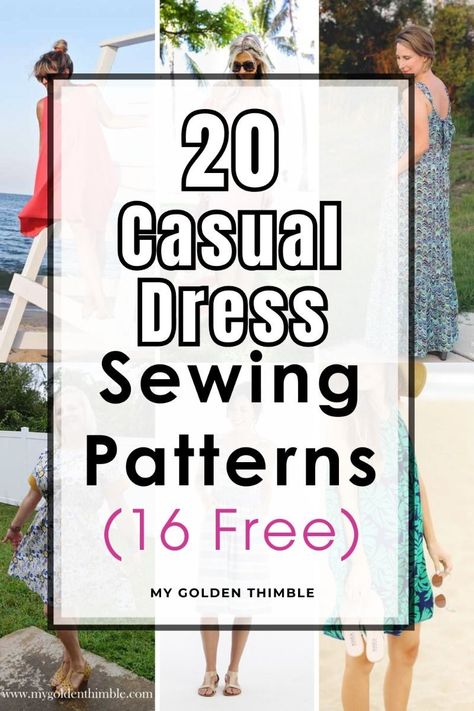 Top 20 Easy Summer Dress Sewing Patterns for Women Plus Size Dress Patterns For Women Free, Patterns For Summer Dresses, Dresses To Make Diy, Beginners Dress Pattern, Beginner Friendly Dress Pattern, Simple Sun Dress Pattern Free, Easy Summer Dress Patterns Free, Easy Sundress Sewing Pattern, Free Womens Dress Patterns