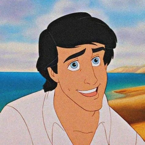 Prince Eric Icon, Eric Aesthetic, Principe Eric, Prince Disney, Disney Character Sketches, Disney+ Icon, Disney Prince, Official Disney Princesses, Instagram Cartoon