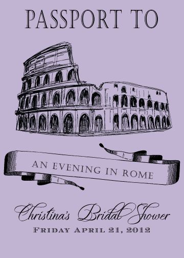 An “Evening in Rome” Bridal Shower Rome Themed Wedding, Rome Bridal Shower Theme, Rome Themed Party, Bon Voyage Party, Trip To Rome, Italian Dinner Party, Holiday Tea, Themed Bridal Shower, Prom Theme