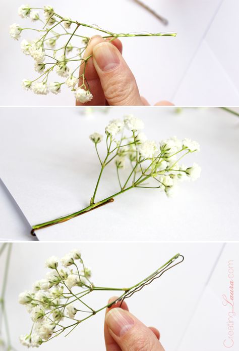 Making my own fresh floral hair piece. Creating Laura: An easy floral DIY with big impact Wedding Hairstyles And Makeup, Floral Hair Pieces, Flower Girl Hairstyles, Trendy Flowers, Diy Hair Accessories, Wedding Hair And Makeup, Floral Hair, Fake Flowers, Hair Piece