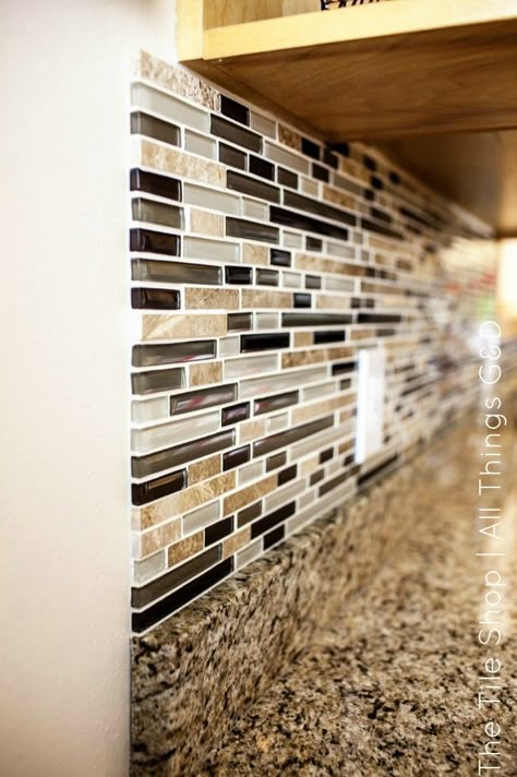 DIY Tile Backsplash (Riviera Beach) | All Things G | The Tile Shop Diy Tile Backsplash, Riviera Beach, Fresh Kitchen, Diy Tile, The Tile Shop, Tile Wall, Backsplash Ideas, Kitchen Tile, Diy Cabinets