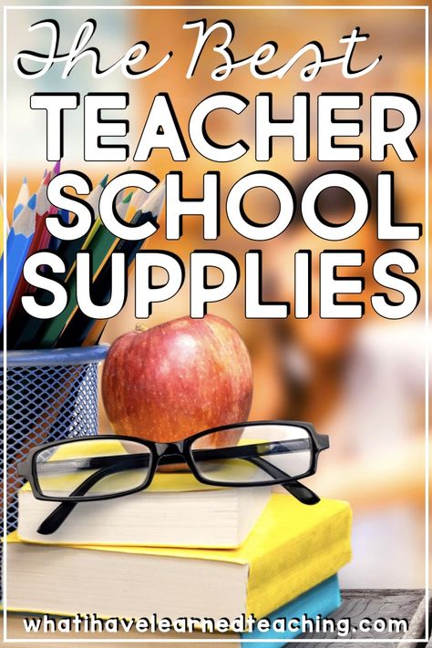 What teacher supplies do you need for your classroom this school year?  These are my absolute favorite school supplies for teachers.  They make teaching so much easier and enjoyable.  I don’t have to worry about all the little things.  #schoolsupplies #classroom #teachersupplies #classroomteacher #elementaryteacher #backtoschool Teacher School Supplies, Library Management, Classroom Arrangement, School Supplies Highschool, School Supplies For Teachers, School Supplies Organization, What I Have Learned, Classroom Teacher, Teacher School