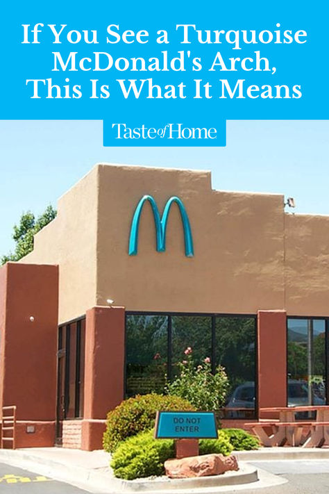 Hmm, there's something different about those famous arches... #mcdonalds #fastfood #mcdonaldsfacts #facts Ronald Mcdonald House Charities, Ronald Mcdonald House, M Design, Bluish Green, Natural Scenery, Taste Of Home, Something Different, Red Rock, Nature Decor