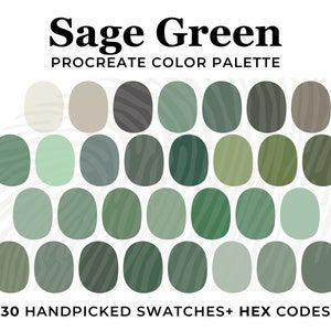 Sage Green Color Palette for Procreate, Procreate Swatches, olive color palette HEX Code, Green Color Scheme, Botanical Green Color Palette for Procreate, Procreate swatches, HEX Codes, Procreate Palette, Green taupe beige, Neutral Nature Color Scheme, Sage Green Color Palette for Procreate, Shades of Green, Succulent Plant Procreate swatches, HEX Codes, Greenery Procreate Palette Sage Green Complementary Color Palette, Colors For Goodnotes, Green Hex Codes, Color Palette Sage Green, Sage Green Color Palette, Color Palette For Procreate, Green Herbs, Green Color Combinations, Procreate Color Palette