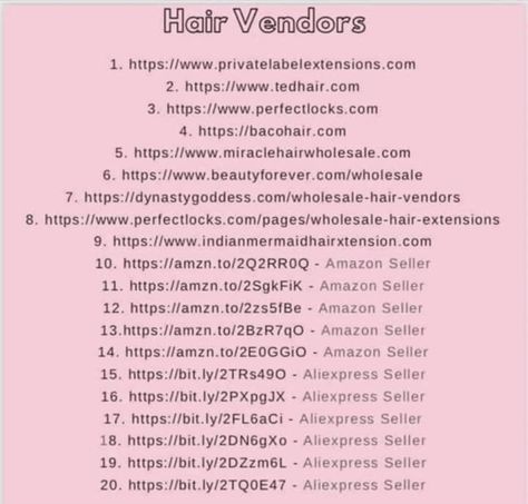 Online Business Essentials, How To Start A Hair Business, Baddie Business Name Ideas, Hair Vendors Wholesale List, Wholesale Vendors List Free, Wig Business, Salon Business Plan, Clothing Vendors, Vendors List