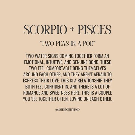 Scorpio Love Compatibility + What Works 🖤 #Listentothevirgo Pisces X Pisces Relationship, Scorpio Men And Pisces Women, Pisces Man Scorpio Woman, Scorpio And Scorpio Compatibility, Scorpio X Pisces, Pisces X Scorpio, Pisces X Scorpio Couple, Scorpio Compatibility Chart, Pisces And Scorpio Compatibility