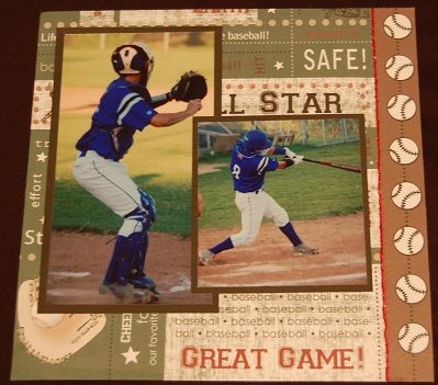 Baseball Scrapbook Layouts, Baseball Layouts, Baseball Scrapbook, Scrapbooking Sports, Lea France, Fabulous Friday, Baseball Ideas, Scrapbook Boys, Picture Layouts