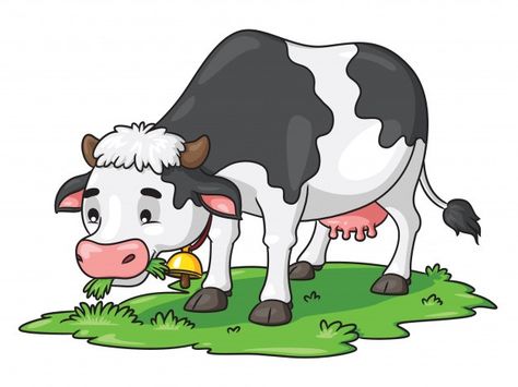 Cow cartoon eating grass Premium Vector | Premium Vector #Freepik #vector #nature #character #cartoon #animal Cow Cartoon Drawing, Cartoon Eating, Farm Cartoon, Grass Drawing, Cow Cartoon, خريطة ذهنية, Cow Vector, Cow Drawing, Diy Quiet Books