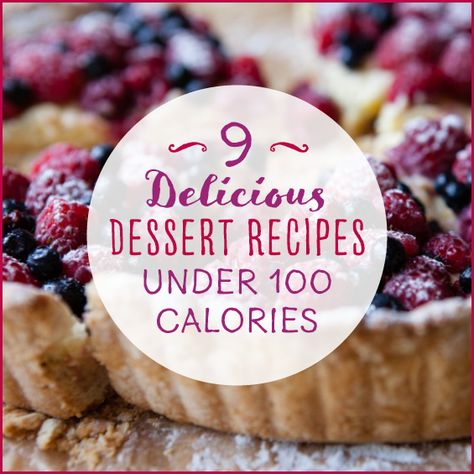 These 9 delicious desserts are all 100 calories or less meaning you can indulge after dinner without troubling your mind or waistline! Recipes Under 100 Calories, Low Calorie Dessert Recipes, 100 Calorie Desserts, Low Calorie Recipes Dessert, 100 Calorie Snacks, 100 Calorie, Under 100 Calories, Low Calorie Dessert, Dessert Simple