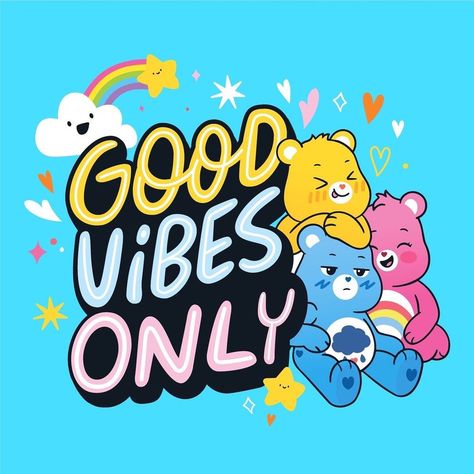 Goodnote Stickers, Care Bears Birthday Party, Care Bear Birthday, Nostalgic Vibes, Bear Quote, Bear Character, Pink Teddy Bear, Peace Art, American Greetings