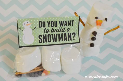 Frozen Build A Snowman, Build A Snowman Craft, Build A Snowman Kit, Christmas Party Snacks, Snowman Treats, Snowman Tags, Snowman Diy, Diy Schneemann, Snowman Kit