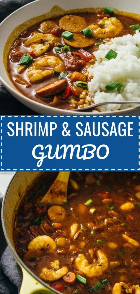 Gumbo Recipe Crockpot, Easy Gumbo, New Orleans Gumbo, Gumbo Recipe Easy, Shrimp And Sausage Gumbo, Seafood Gumbo Recipe, Gumbo Recipe Sausage, Shrimp And Sausage, Cajun Spice