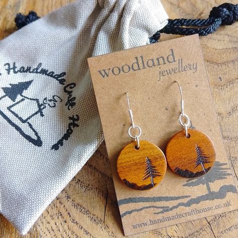 A special edition of our Woodland Jewellery earrings made for a commission from a lovely piece of Elm. Elm's rich colouring and lovely grain make it a really special material for jewellery. Elm wood is increasingly rare these days which makes these even more special. It also means it's important to waste as little of it as possible This piece has been with us for many, many years, waiting for just the right occasion to be used. You can find more of our handmade wooden jewellery on our webs... Woodland Jewelry, Wooden Jewellery, Many Many, Jewellery Earrings, Wooden Jewelry, Handmade Wooden, Grain, Jewelry Earrings, Wood