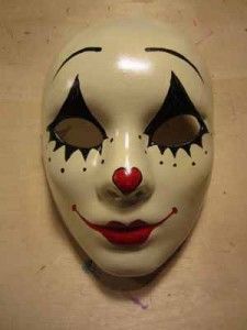 Scary Clown Masks, Custom Ideas Halloween, Clown Mask Aesthetic, Mascara Design Ideas, Mascaras Aesthetic, Mask Painting Ideas, Surreal Mask, Halloween Mask Ideas, Clown Masks