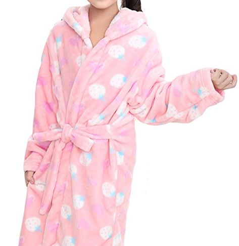 AGOWOO Little Big Kids Girls Flannel Hooded Bath Robe Pajama Winter Robes, Girls Flannel, Best Bath, Girls Pajamas, Big Kids, Pajamas, For Free, Bath, Free Shipping