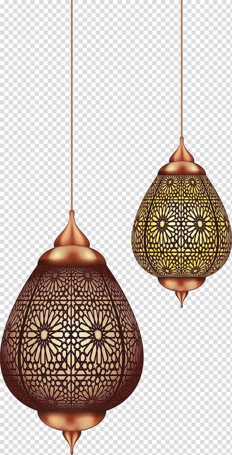 Ramadan Lantern Design, Morrocan Lamps, Ramadan Lights, Lamp Png, Ramadan Lanterns, Lantern Ramadan, Gold Pendant Lamp, Lampshade Lamp, Lantern Illustration