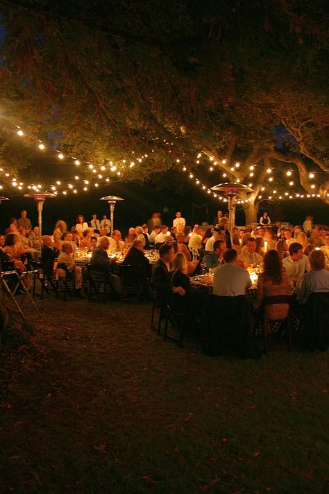 Candles add a lot of light Outdoor Wedding Lighting, Italian Bistro, Bistro Lights, Event Lighting, String Lights Outdoor, Wedding Lights, Backyard Wedding, Wedding Trends, Garden Wedding