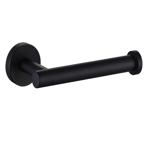 Black Coat Hooks, Bathroom Tissue Holder, Black Toilet Paper Holder, Tissue Paper Roll, Black Toilet Paper, Bathroom Towel Hooks, Matte Black Bathroom, Decorating Bathroom, Black Toilet