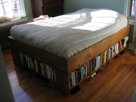 Book Bed Frame, Bookshelf Bed Frame, Bed Library, Bookshelf Bed, Bed Bookshelf, Bookcase Bed, Bed Shelves, Guest Bed, Creative Living