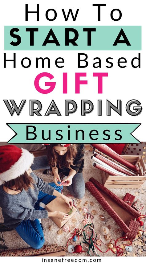 Start A Gift Basket Business, Wrapping Paper Business, How To Price Gift Wrapping, Christmas Wrapping Business, Gift Wrap Business, Gift Wrapping Prices, How To Wrap A Rug For A Gift, How Much To Charge For Gift Wrapping, Gift Wrapping Side Hustle