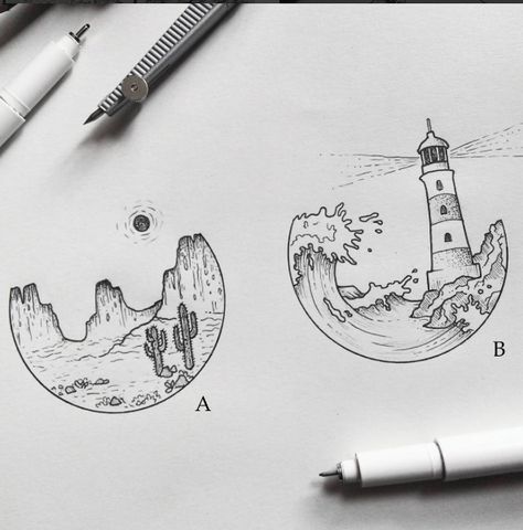 Stay Wild, Moon Child. — classylittletattoos: sketches by alucinori - which... Air Balloon Tattoo, Stylo Art, Micro Art, Tattoo Wallpaper, Balloon Tattoo, Tattoo Diy, Lighthouse Tattoo, Some Drawings, Arte Doodle