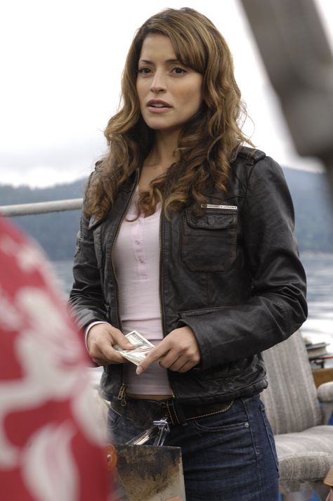 Emmanuelle Vaugier, Lost Girl, Celebrities Female, Pretty Woman, Dresser, Leather Jacket, Actresses, Lost, Actors