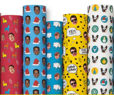 Give the gift of selfie!! Wrapping paper featuring your face at www.giftwrapmyface.com Gifts Wrapping, Unique Gift Wrapping, Custom Wrapping Paper, Top Five, Gift Wrapping Paper, Custom Items, Gift Wrap, Wrapping Paper, Save Money