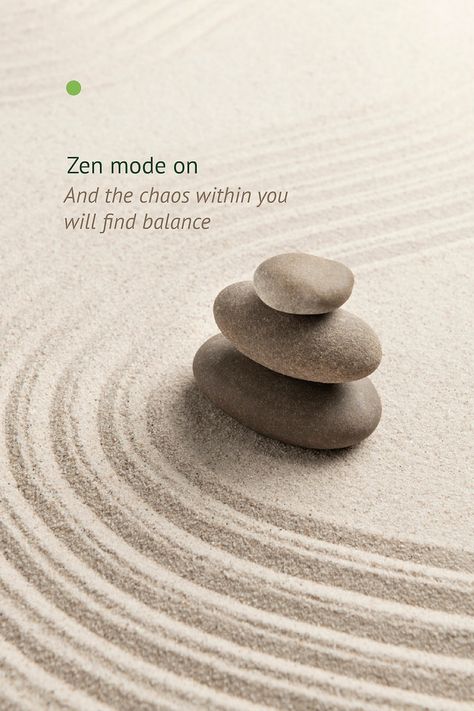 Zen mode wellness template vector minimal poster | premium image by rawpixel.com / Boom Zen Poster Design, Zen Graphic Design, Zen Sayings, Wellness Template, Zen Poster, Art Of Balance, Zen Habits, Motorola Wallpapers, Zen Mode