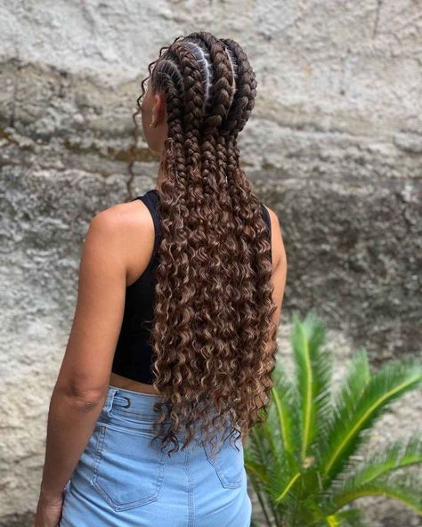 Half Box Braids, Half Cornrows Half Box Braids, Goddess Knotless Braids, Goddess Knotless, Creative Braids, Box Braids Styles, Half Cornrows, Cornrow Braids, Short Box Braids Hairstyles