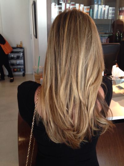 Natural honey blonde. Perfect for me and have the bottom into more of a v shape! Blonde Hair Colour Shades, Honey Blonde Hair Color, Balayage Blonde, Honey Blonde Hair, Hair Color Shades, Bohol, Brown Blonde Hair, Long Blonde, Long Blonde Hair