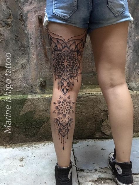 Calf Tattoos For Women, Tattoos Leg, Back Of Leg Tattoos, Full Leg Tattoos, On Tattoo, Tattoo Leg, Thigh Tattoos, Tattoos Women, Leg Tattoos Women