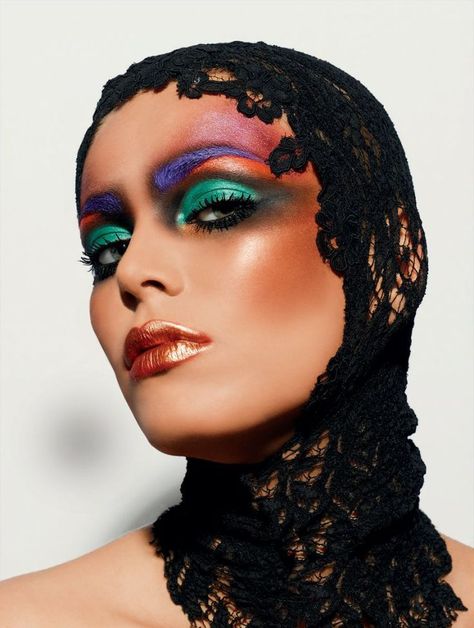 Avant Guard Fashion, Avant Guard, Drag Make-up, Cute Halloween Makeup, High Fashion Makeup, Avant Garde Makeup, Stage Makeup, Fantasy Makeup, Editorial Makeup