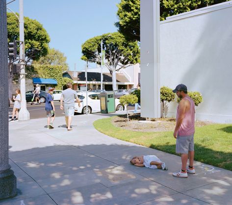 Stranger than fiction: Discover five striking photographs by Jeff Wall | Art Basel Jeff Wall Photography, Jeff Wall, Man Sitting, Contemporary Photography, Global Art, Canadian Artists, Basel, Public Space, Urban Art